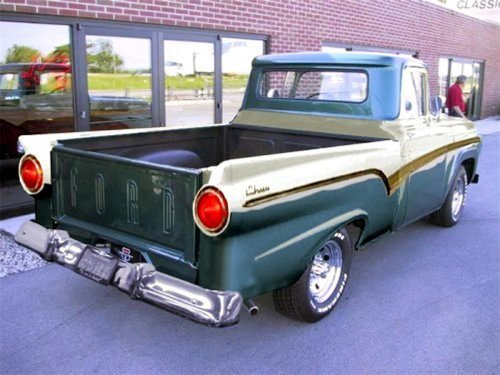 It's a 1957 Ford Chero it is one of' concept trucks made to go against