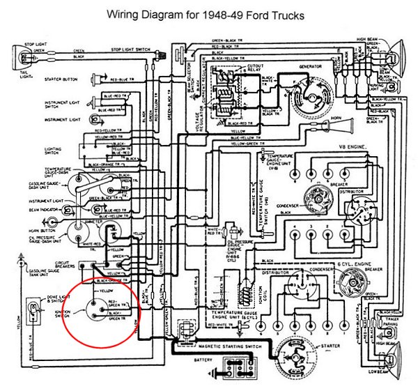 1950 Ford Cluster Wiring - Ford Truck Enthusiasts Forums Ford Engine Wiring Diagram Ford Truck Enthusiasts
